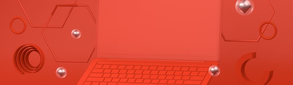 ordinateur dans un environnement rouge